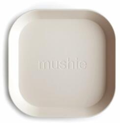 Mushie Square Dinnerware Plates tányér Ivory 2 db
