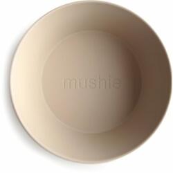  Mushie Round Dinnerware Bowl tál Vanilla 2 db