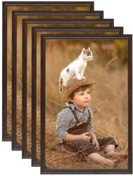 vidaXL Rame foto colaj pentru perete/masă 5 buc. negru 59, 4x84 cm MDF (332571)