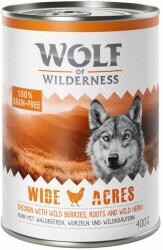 Wolf of Wilderness Wolf of Wilderness Pachet economic Adult 24 x 400 g - Wide Acres Pui
