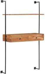 vidaXL Birou de perete, 90 x 40 x 170 cm, lemn masiv de acacia (247694) - comfy Raft