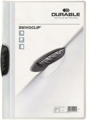 DURABLE Gyorsfűző, klipes, A4, DURABLE „Swingclip® 30, fekete (DB226001)