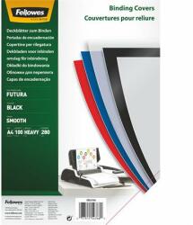 Fellowes Hátlap, A4, 280 mikron, polipropilén, matt, FELLOWES „Futura, fekete (IFW54766)