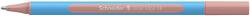 Schneider Golyóstoll, 0, 7 mm, kupakos, SCHNEIDER „Slider Edge XB Pastel, halvány piros (TSCSLEXPP)
