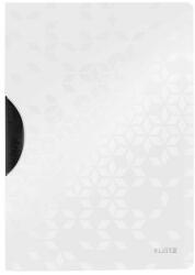 Leitz Gyorsfűző, klipes, PP, A4, LEITZ „Wow ColorClip, fehér (E41850001)