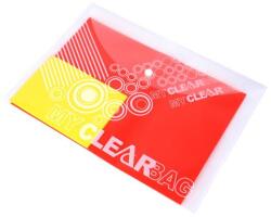 FlexOffice Irattartó tasak, A4, PP, patentos, 180 mikron, FLEXOFFICE „FO-CBF05, áttetsző (FOCBF05)