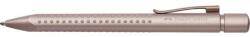 Faber-Castell Golyóstoll, 0, 5 mm, nyomógombos, rózsaszín tolltest, FABER-CASTELL Grip 2010-M, kék (TFC243907) - becsiirodaker