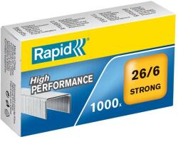 RAPID Tűzőkapocs, 26/6, horganyzott, RAPID Strong (E24861400) - becsiirodaker