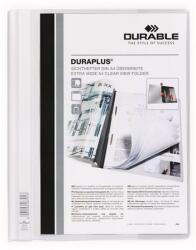DURABLE Gyorsfűző, A4, széles, panorámás, DURABLE „DURAPLUS®, fehér (DB257902)