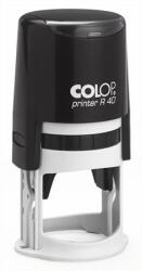 COLOP Bélyegző, kör, COLOP Printer R 40, fekete cserepárnával (IC1034000)