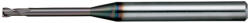 NS Tool 2, 5mm l12 L50 D4 sarkos 2 élű mikromaró 65HRC-ig MHRH230 - NS Tool Japan