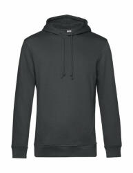 B&C Collection Férfi kapucnis hosszú ujjú organikus pulóver B and C Organic Hooded L, Aszfalt szürke