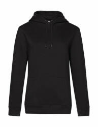 B&C Collection Női kapucnis hosszú ujjú pulóver B and C QUEEN Hooded /women L, Teljesen fekete
