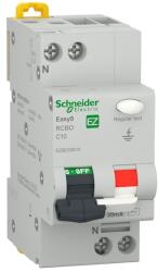 Schneider Disjunctor diferential RCBO 1P+N, 10A, capacitate rupere 4500A, curba C, Schneider Easy9 EZ9D32610 (TSB00022747)