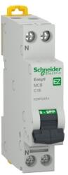 Schneider Intreruptor automat 1P+N, 16A, capacitate rupere 4500A, curba C, Schneider Easy9 EZ9P32616 (TSB00022445)