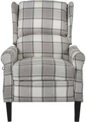 vidaXL Fotoliu de masaj rabatabil, gri, material textil (329314)