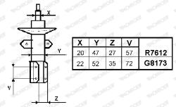 MONROE amortizor MONROE ORIGINAL R7612 (R7612)