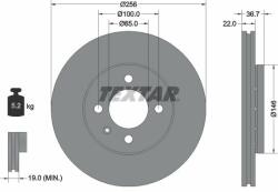 TEXTAR Disc frana TEXTAR PRO 92287003 (92287003)