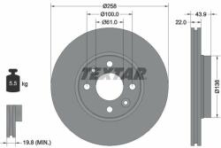 TEXTAR Disc frana TEXTAR PRO 92241503 (92241503)