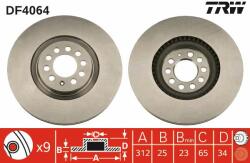 TRW Disc frana TRW DF4064 (DF4064) - automobilus