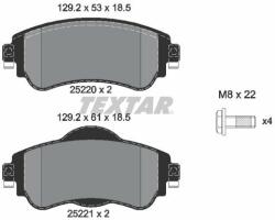TEXTAR set placute frana, frana disc TEXTAR Q+ 2522001 (2522001)