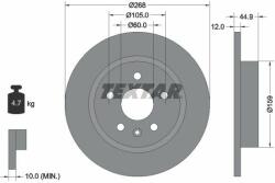 TEXTAR Disc frana TEXTAR PRO 92205503 (92205503)