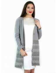 mar. fashion Ефектно сиво манто (02887-02a-02)