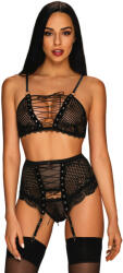 Obsessive Basitta 3-Pcs Set Black L/XL