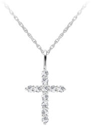 Preciosa Pandantiv din argint Tender Cross în formă de cruciuliță cu zirconiu cubic Preciosa 5332 00