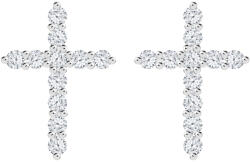 Preciosa Cercei din argint Tender Cross în formă de cruciuliță cu zirconiu cubic Preciosa 5333 00