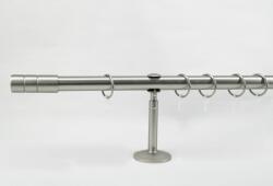 25 mm Ø Innsbruck függönykarnis szett, 1 soros, nikkel-matt, nyitott tartóval (300 cm)