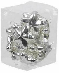 Decoration & Design Csillag üveg 4 cm fényes 12 db (100246)