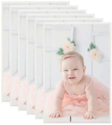 vidaXL Rame foto colaj pentru perete/masă 5 buc. argintiu 70x90 cm MDF (332195)