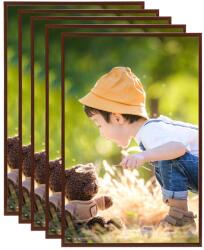 vidaXL Rame foto colaj pentru perete 5 buc. bronz 42x59, 4 cm MDF (332227)