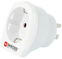 SKROSS hálózati csatlakozó adapter (240V, EU2 pin - US, földelt, utazótöltő) FEHÉR CAT S60, Apple iPhone 7 Plus 5.5, Apple iPhone 7 4.7, Evolveo Strongphone Q5, Blackberry DTEK50 , Vodafone Sm (1.500203-E)