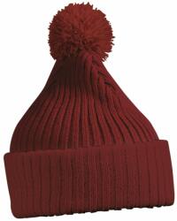 Daiber Căciulă tricotată cu pompom MB7540 - Vin | uni (MB7540-55695)
