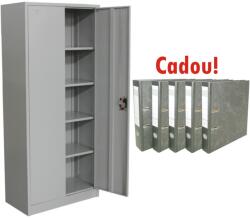 Plus Mobilier Fiset metalic Premium Asamblat 4 rafturi, 800x350x1800 mm, 50 kg/polita, PLUS+CADOU! ! ! (5 biblioraft marmorat 8 cm) gri Fiset metalic 2 4 800x350x1800 50 kg (98115020P) Dulap arhivare
