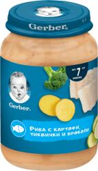 Gerber пюре риба, картофи, тиквички и броколи - 190 г