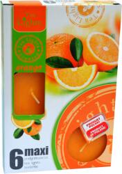 Tea lights Orange 6 pcs