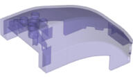 LEGO® Parbriz 10 x 6 x 4 curbat (6265007)