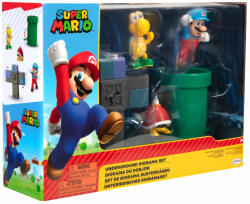 JAKKS Pacific Mario Nintendo - Set Diorama Subteran Cu Figurina Super Mario - Jakks Pacific (404264) Figurina