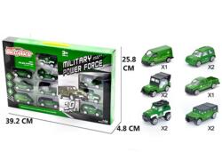 Magic Toys Katonai 10db-os kisautószett (MKL384233)