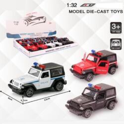 Magic Toys Rendőrségi hátrahúzható Jeep Wrangler 1:32 többféle (MKM481711)