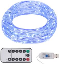 vidaXL 8 funkciós kék fényű tündérfényfüzér 400 LED-del 40 m (328849)