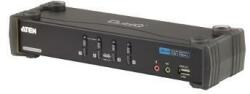 ATEN Switch KVM ATEN CS1784A 4-Port DVI USB 2.0 KVMP Switch, 2.1 Surround Sound, nVidia 3D (CS1784A-AT-G) - pcone