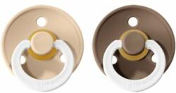 BIBS Colour Natural Rubber Size 2: 6+ months cumi Vanilla Night / Dark Night 2 db