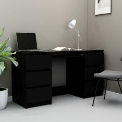 vidaXL Birou de scris, negru, 140 x 50 x 77 cm, PAL (800811)