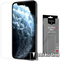 MyScreen 3D EXPERT PRO SHIELD képernyővédő fólia - Crystal Clear - 1db, törlőkendővel, 0.15mm, ÖNREGENERÁLÓ! - A TELJES KIJELZŐT VÉDI! - APPLE iPhone 12 Pro Max