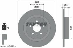 TEXTAR Disc frana TEXTAR PRO 92275203 (92275203)