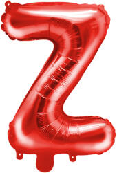 PartyDeco Balon din folie Mini - Litera Z 35 cm roșu